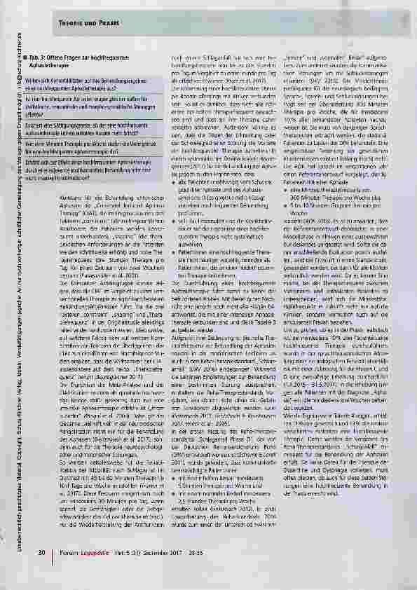 Vorschauseite 3: „More is better! - Intensität in Sprachtherapie/Logopädie