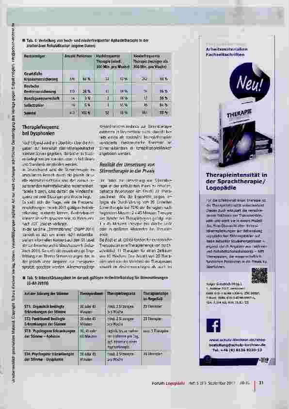 Vorschauseite 4: „More is better! - Intensität in Sprachtherapie/Logopädie