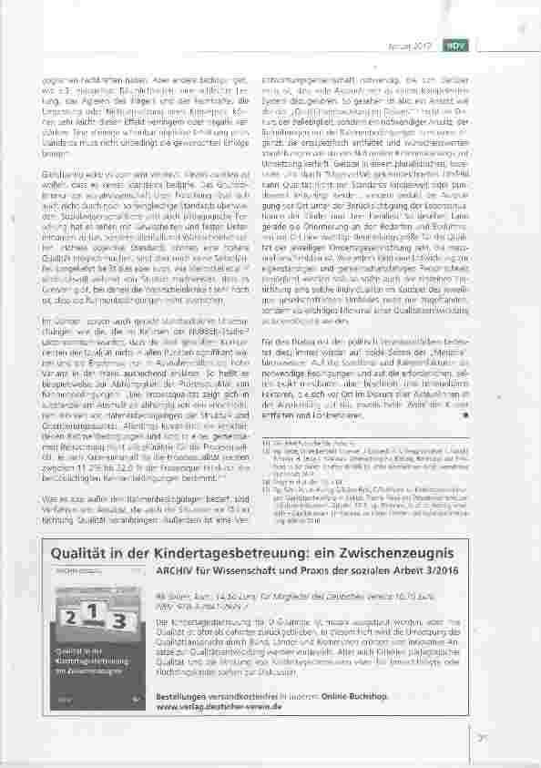 Vorschauseite 3: Zwischen Standard und Diskurs Qualität in der frühen Bildung
