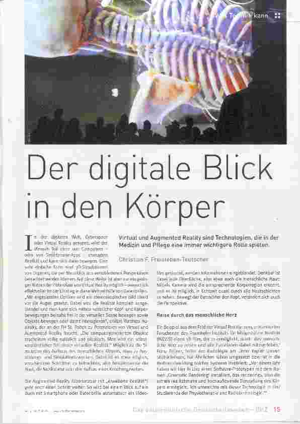 Vorschauseite 1: Der digitale Bück in den Körper