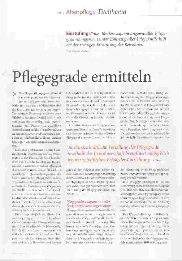 Vorschauseite 2: Pflegegrade ermitteln