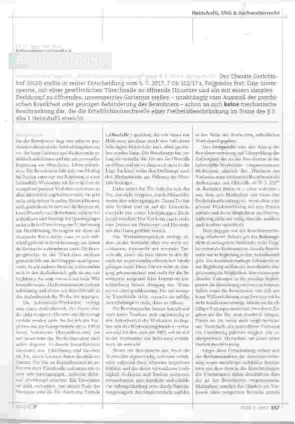 Vorschauseite 4: Das 2. Erwachsenen-Schutzgesetz die wichtigsten Änderungen aus der Sicht der Pflege (Teil 3)