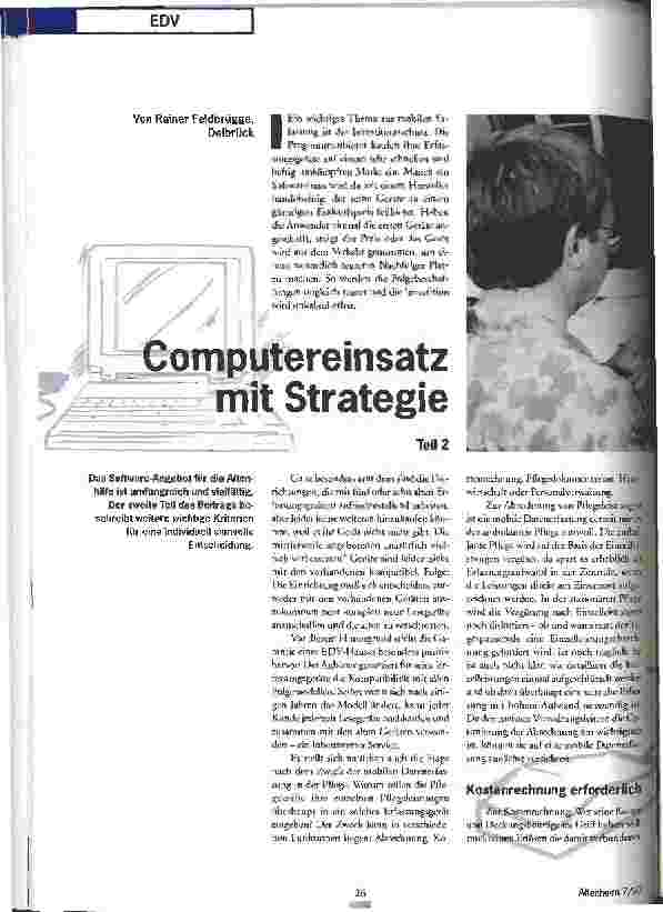 Vorschauseite 1: Computereinsatz mit Strategie Teil 2