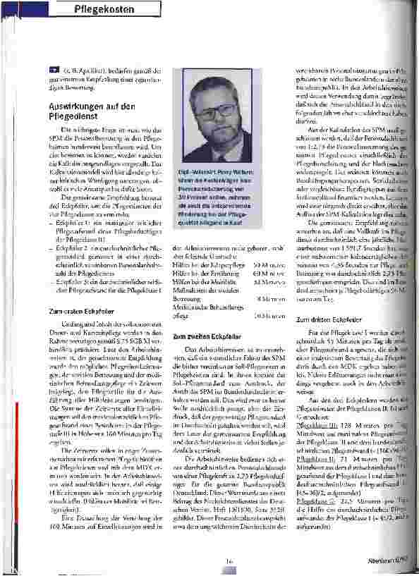 Vorschauseite 3: Programmierter Qualitätsabbau Anmerkungen zum Standard-Pflegesatz-Modell
