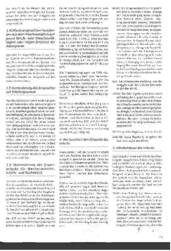 Vorschauseite 3: Recht zum Zweiten Erholungsurlaub