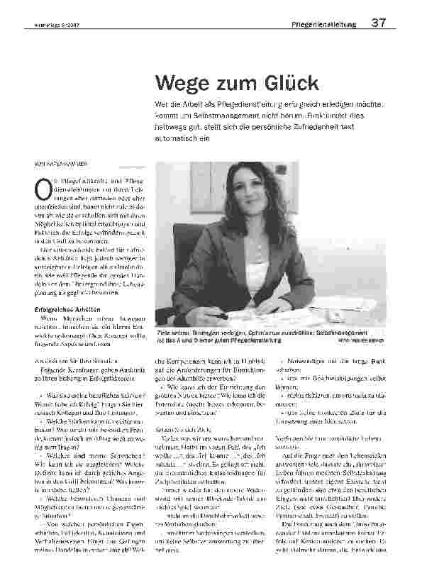 Vorschauseite 1: Wege zum Glück