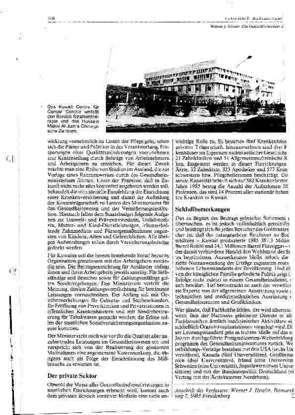Vorschauseite 6: Das Gesundheitswesen in Kuwait