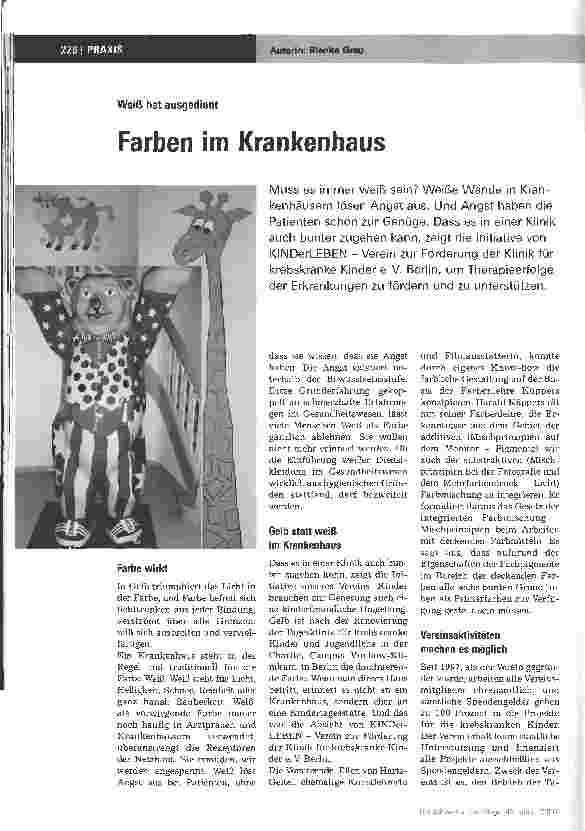 Vorschauseite 1: Farben im Krankenhaus