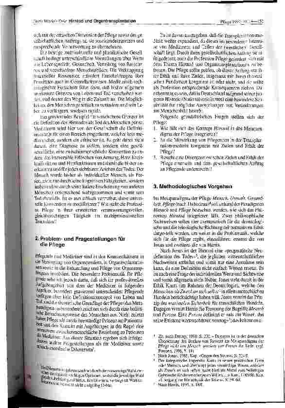 Vorschauseite 2: Hirntod und Organtransplantation