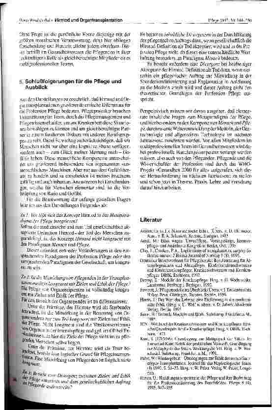 Vorschauseite 6: Hirntod und Organtransplantation