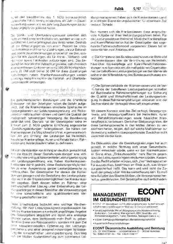 Vorschauseite 3: Bleibt unser Krankenversicherungssystem leistungsfähig und finanzierbar?