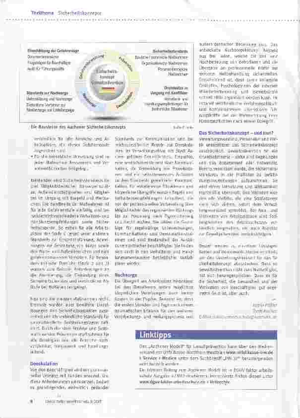 Vorschauseite 3: Gewaltprävention mit System und Signalwirkung