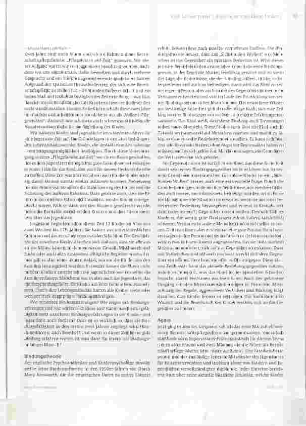 Vorschauseite 2: Entwicklung möglich?