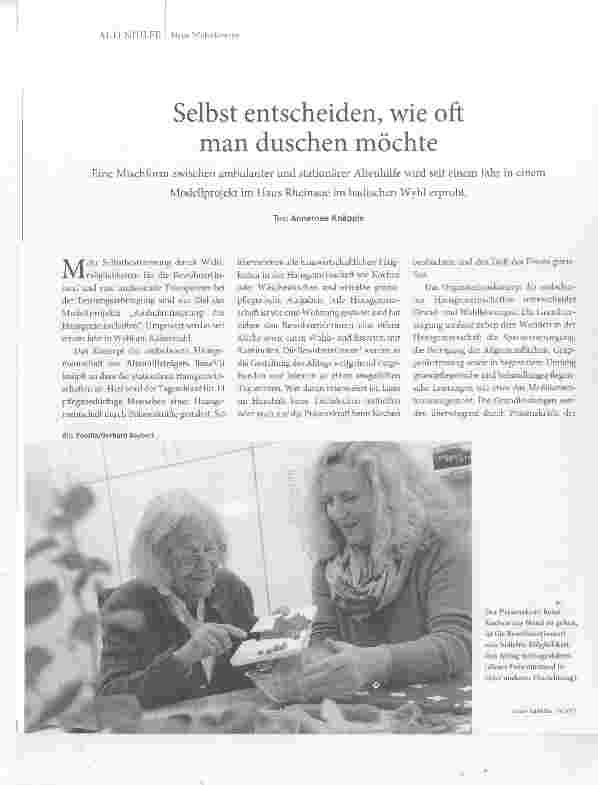 Vorschauseite 1: Selbst entscheiden, wie oft man duschen möchte