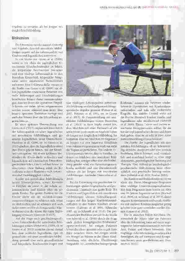 Vorschauseite 5: Die Lebensqualität von Kindern und Jugendlichen mit angeborenen anorektalen Fehlbildungen