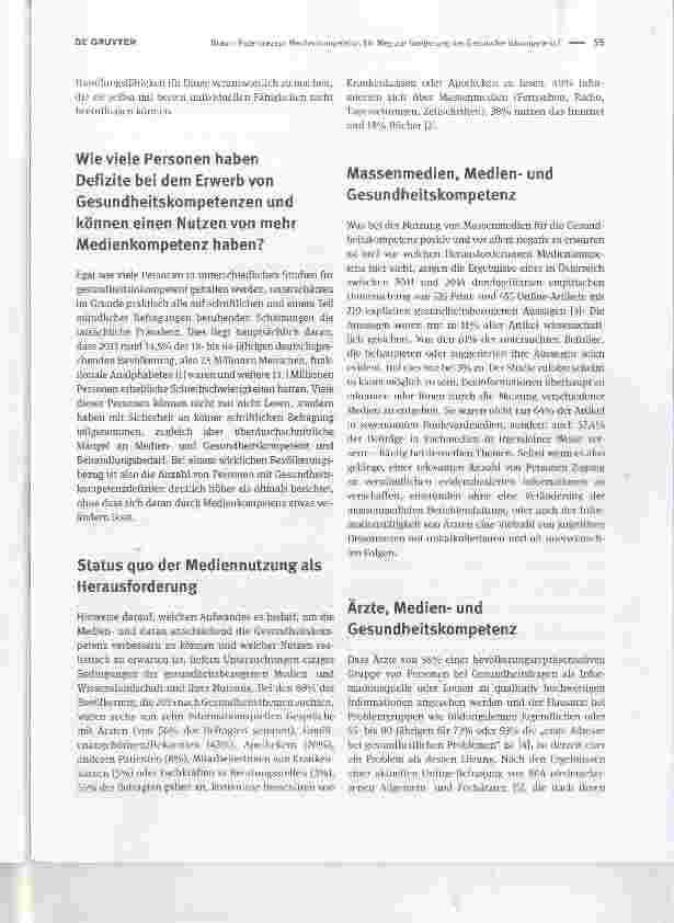 Vorschauseite 2: Patentrezept Medienkompetenz. Ein Weg zur Steigerung der Gesundheitskompetenz?Panacea: media literacy. A way to improve health literacy?