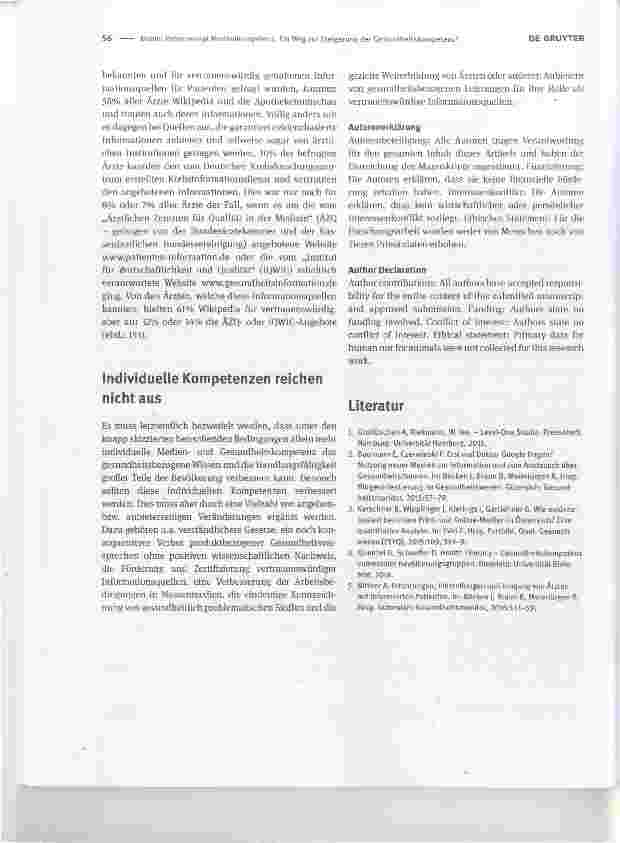 Vorschauseite 3: Patentrezept Medienkompetenz. Ein Weg zur Steigerung der Gesundheitskompetenz?Panacea: media literacy. A way to improve health literacy?