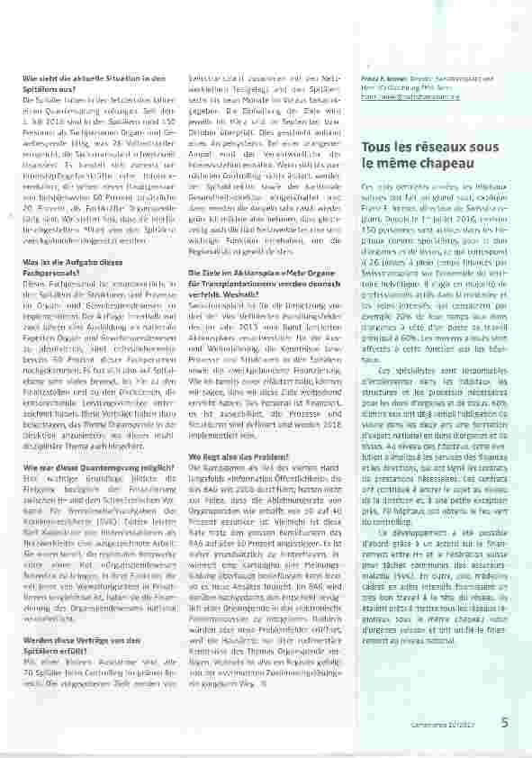 Vorschauseite 2: Quantensprung in den Spitälern