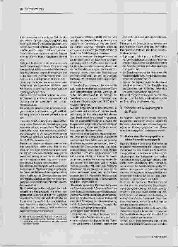 Vorschauseite 3: MPBetreibV: Eigenherstellung versus Gerätekombinationen Teil 2: Praktische Beispiele von Eigenherstellungen
