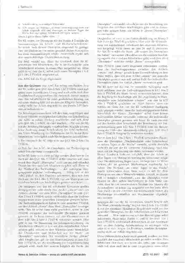 Vorschauseite 2: Verminderung der Wochenarbeitszeit nach §6.1 Abs.2TVöD-K §6.1 TVöD-K