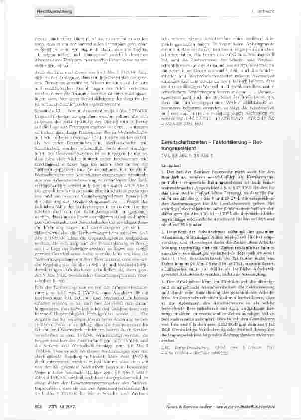 Vorschauseite 3: Verminderung der Wochenarbeitszeit nach §6.1 Abs.2TVöD-K §6.1 TVöD-K