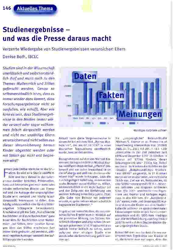 Vorschauseite 1: Studienergebnisse - und was die Presse daraus macht