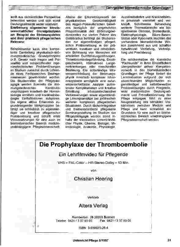 Vorschauseite 3: Das Lehrgebiet Biomedizinische Grundlagen der Pflege11 im Studiengang Pflegepädagogik - konzeptionelle Gedanken zu Inhalten und Lehre: