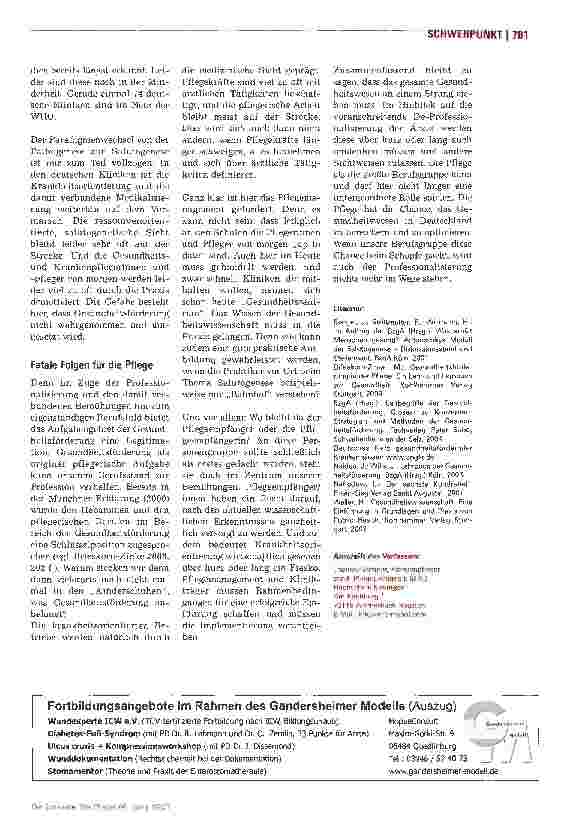 Vorschauseite 2: Gesundheitsförderung - Wo bleibt die Implementierung in die Praxis?