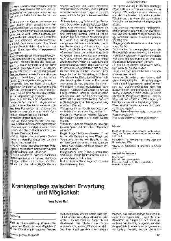 Vorschauseite 2: Krankenpflege heute