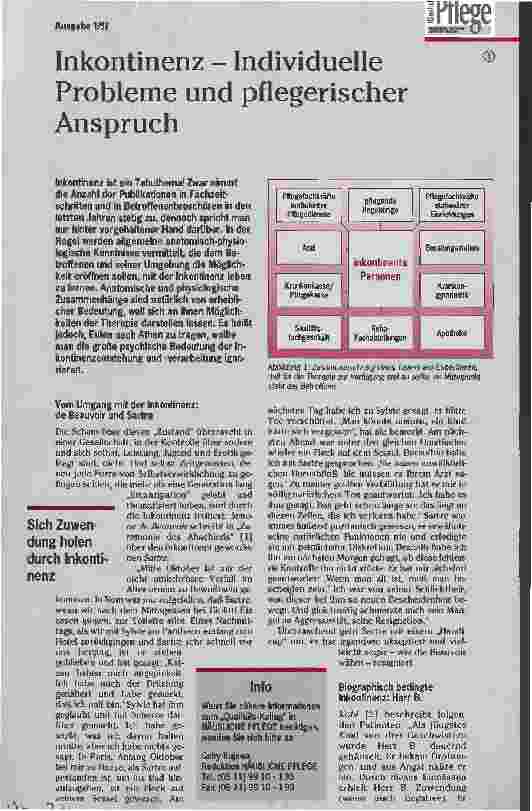 Vorschauseite 1: Inkontinenz - Individuelle Probleme und pflegerischer Anspruch