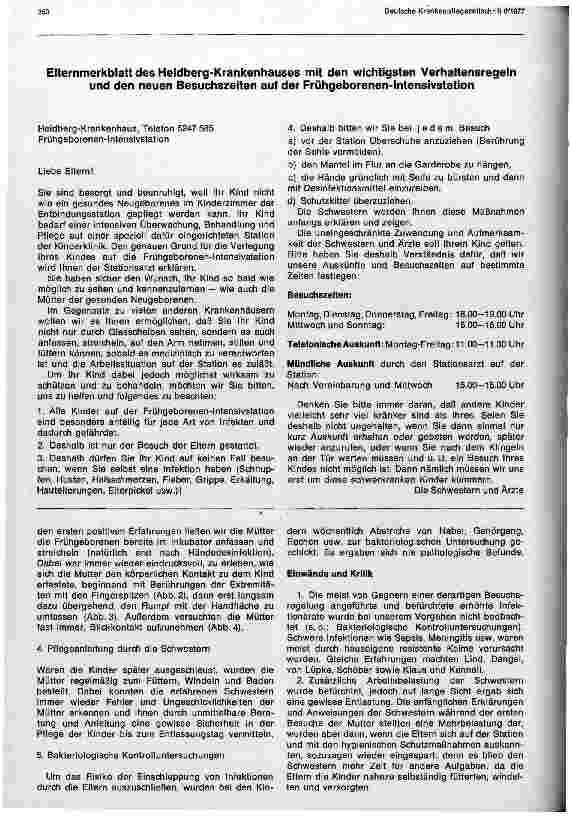 Vorschauseite 4: Mütter pflegen Frühgeborene Erfahrungsbericht aus einer Frühgeborenen-Intensivstation