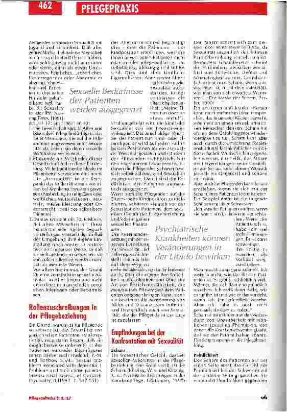 Vorschauseite 4: Die Nähe zum Patienten kann angst machen Sexualität - Tabu in der Pflege