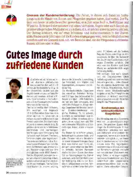 Vorschauseite 1: Gutes Image durch zufriedene Kunden Grenze der Kundenorientierung