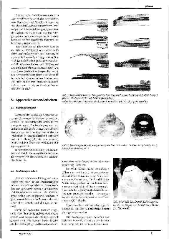 Vorschauseite 5: Spezielle anatomische, physiologische, psychologische und apparative Besonderheiten bei Kindernarkosen