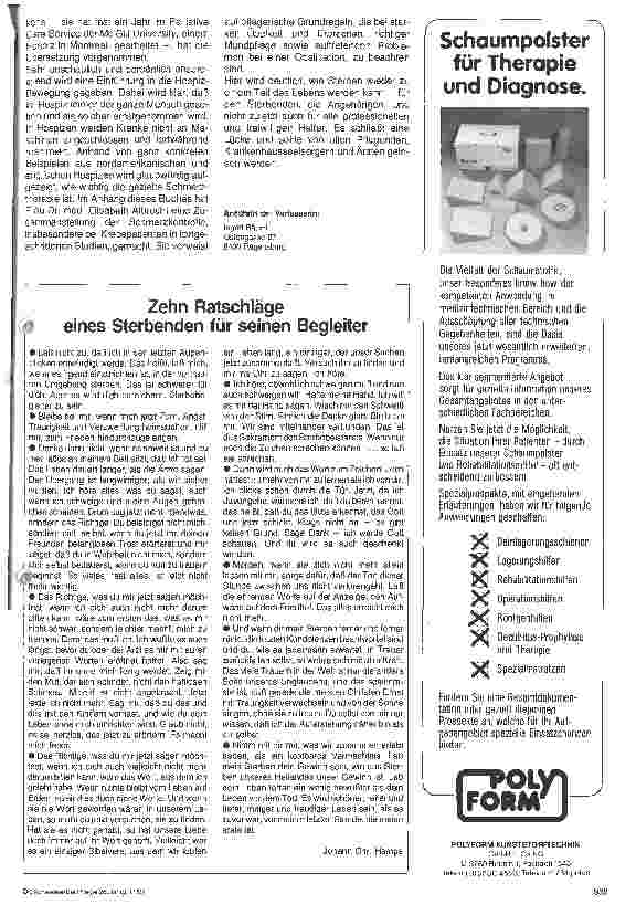 Vorschauseite 1: Zehn Ratschläge eines Sterbenden für seinen Begleiter