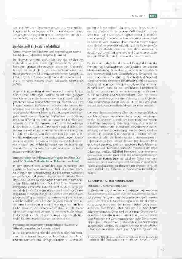 Vorschauseite 3: Stellungnahme der Geschäftsstelle des Deutschen Vereins zum Entwurf des Fünften Armutsund Reichtumsberichts der Bundesregierung (vom 12. Dezember 2016)*