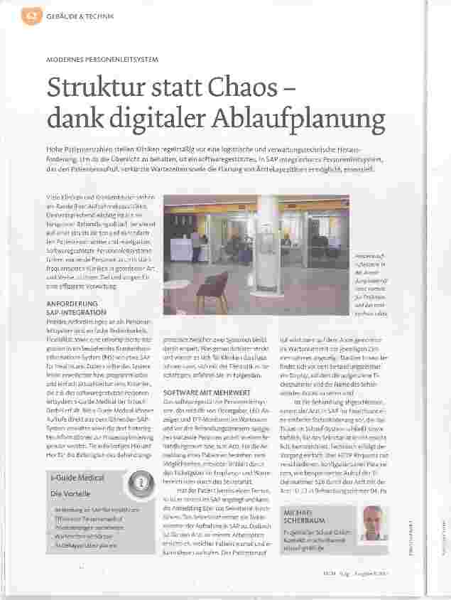 Vorschauseite 1: Struktur statt Chaos dank digitaler Ablaufplanung