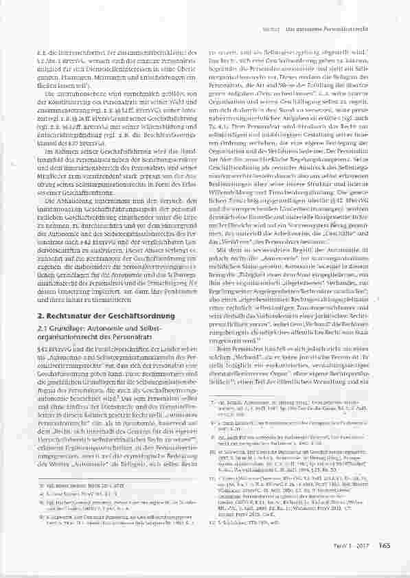 Vorschauseite 2: Das autonome Personalratsrecht Die Geschäftsordnung als Ausdruck des personalratlichen Selbstorganisationsrechts und als Regulierungsinstrument der Geschäftsführung des Personalra…
