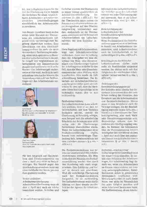 Vorschauseite 2: Das Ende der Leiharbeit?