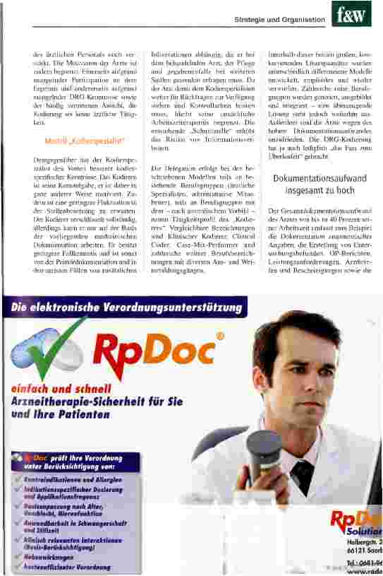 Vorschauseite 2: Weniger Aufwand für medizinische Dokumentation?