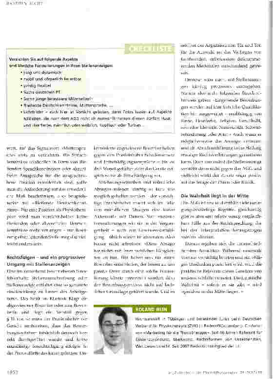 Vorschauseite 3: Stellenanzeigen und ihre Tücken