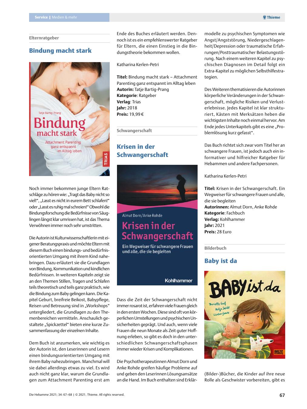 Vorschauseite 1: Bindung macht stark