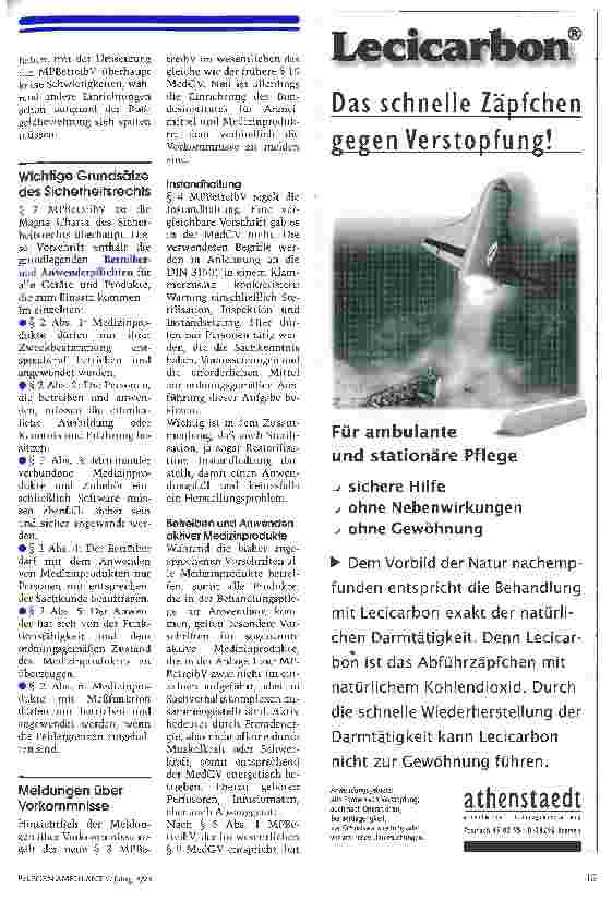 Vorschauseite 2: Die neue Medizinprodukte-Betreiberverordnung (MPBetreibV)