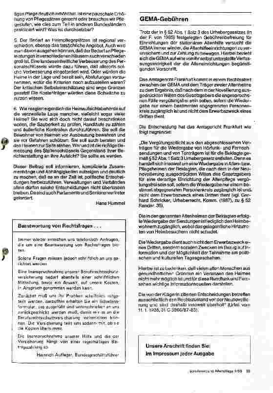 Vorschauseite 2: Altenpflege vor dem Kollaps?