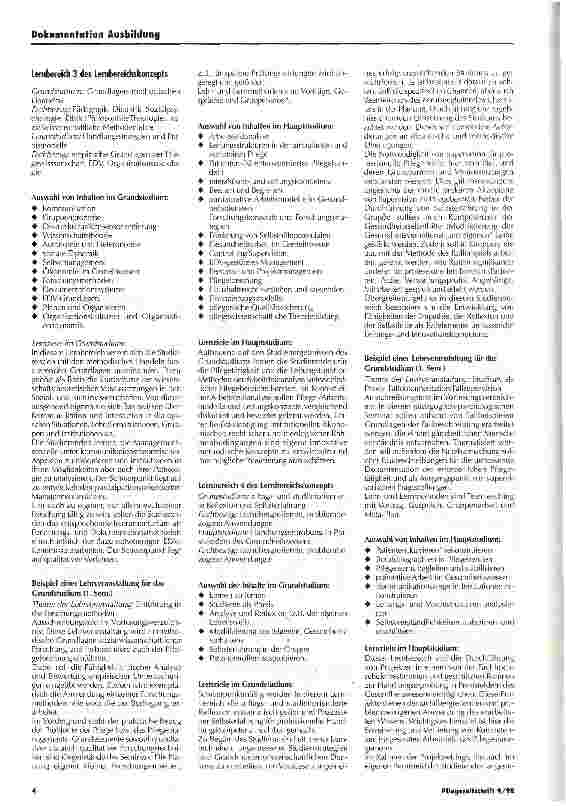 Vorschauseite 3: Berufsbegleitender Diplomstudiengang Pflegemanagement: Ein hochschuldidaktisches Konzept