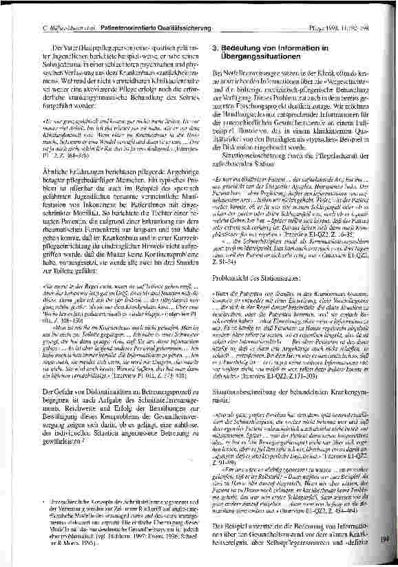 Vorschauseite 3: Patientenorientierte Qualitätssicherung Information und Kooperation der Gesundheitsdienste
