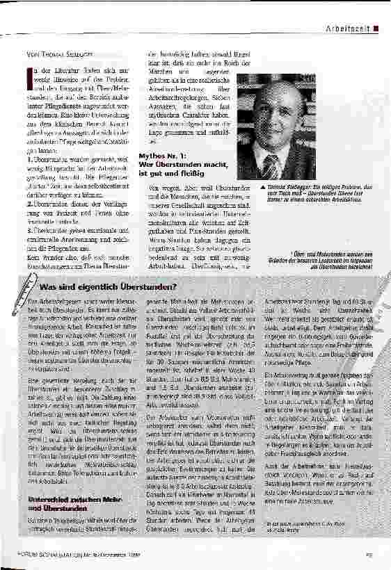 Vorschauseite 2: Überstunden: Mythos und Fakten Instrument zur Flexibilisierung oder Zeichen von Mißmanagement?