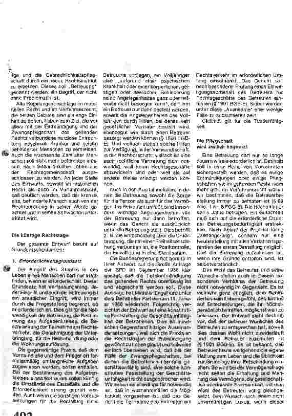 Vorschauseite 4: Mängel des Entmündigungs-, Vormundschaftsund Pflegschaftsrechts (1)