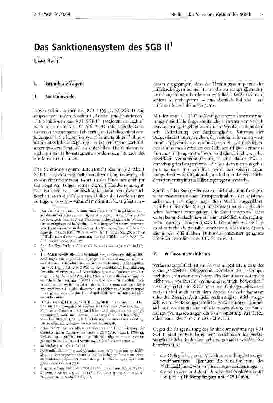 Vorschauseite 1: Das Sanktionensystem des SGB II