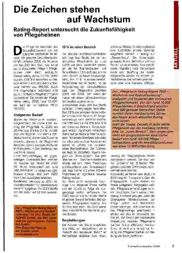 Vorschauseite 1: Die Zeichen stehen auf Wachstum